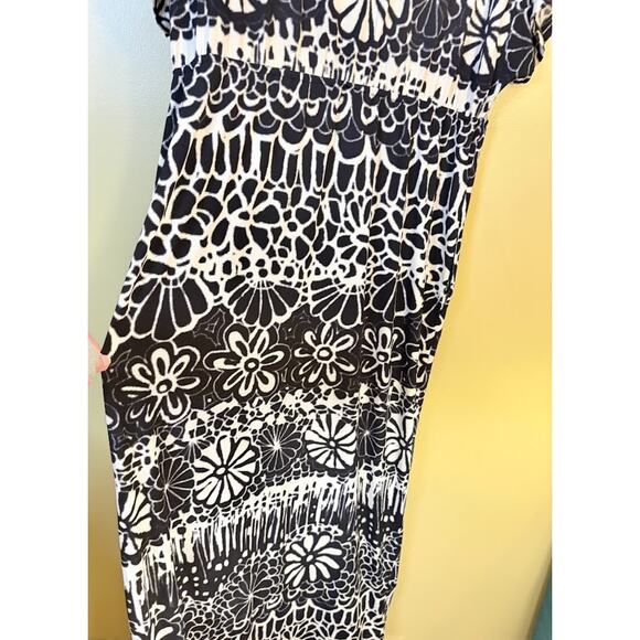 New Direction Black & White Sleeveless Maxi Dress Size‎ 12 - Picture 8 of 10